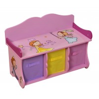 Bancuta Princess cu 3 compartimente de stocare - Mobilier Tematic din lemn MDF Liberty House Bancuta Princess cu 3 compartimente de stocare - Mobilier Tematic din lemn MDF Liberty House